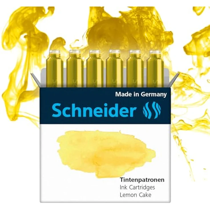 SCHNEIDER Füllhalter Lemon Cake, Tintenpatrone Standard Pastell, 6er Schachtel – Bild 2