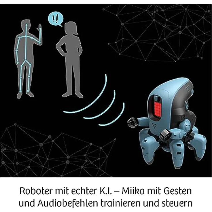 KOSMOS Miika K.I. Roboter, Künstliche Intelligenz erleben und steuern per Gesten und Stimme, Experimentierkasten für Kinder ab 10 Jahre, ausgezeichnet mit Toy Award 2023 – Bild 2