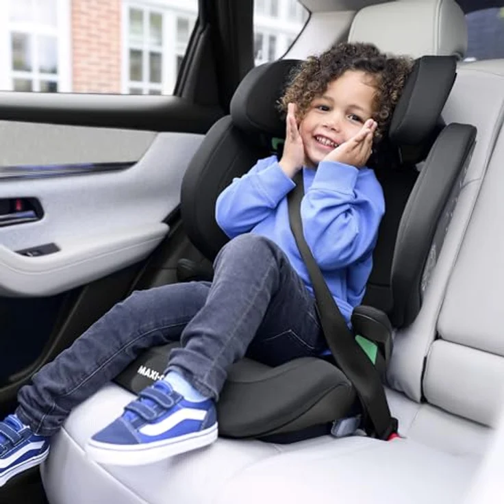 Maxi-Cosi Autokindersitz RodiFix M i-Size - Basic Black, 36 kg, ab 3,5 Jahre - 12 Jahre, Isofix, Seitenaufprallschutz – Bild 9