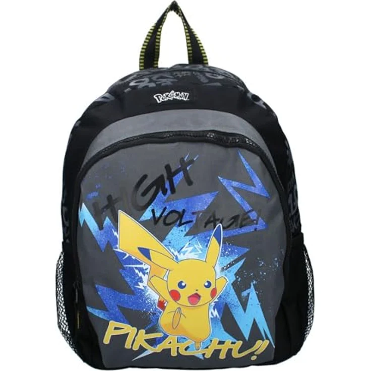 Vadobag Kinder Rucksack mit Vortasche, Pokemon Motiv, abwaschbar, 36 x 27 x 14 cm, für Jungen und Mädchen – Bild 2