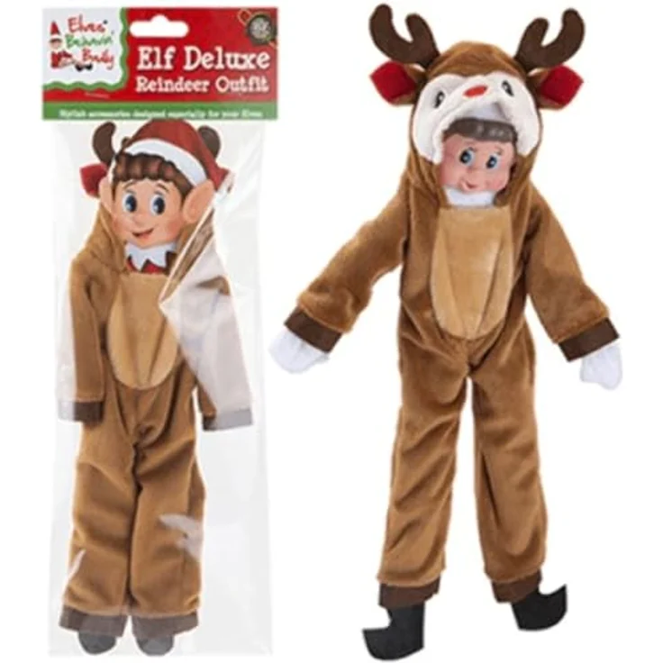 Triton-X Kostüm Rentier - Weihnachtself - 1 Stück, für Puppen, geeignet für Kinder ab 3 Jahren – Bild 2