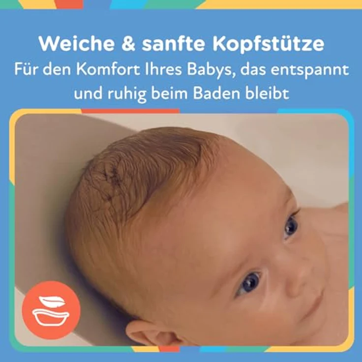 Nuby Dr. Talbot's - Baby-Badewanne mit Rückenlehne aus weiches Schaumstoff - Badewanne für Babys mit rutschfeste Griffe - 0-12 Monate – Bild 9