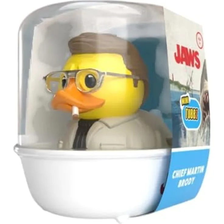 TUBBZ Mini: Jaws - Martin Brody, Cosplay-Gummiente Vinyl-Figur in Mini-Badewanne, 5 cm