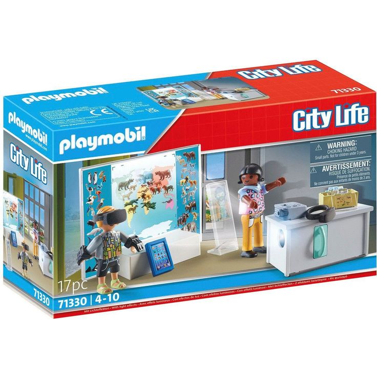 Playmobil® Virtuelles Klassenzimmer (71330), My City Life Konstruktions-Spielset, (17 St), mit Licht, Made in Germany – Bild 1