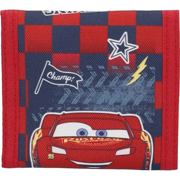 Disney Cars Geldbörse Kinder Portemonnaie Hit The Road aus Polyester, sportlich, 10 cm x 10 cm – Bild 1