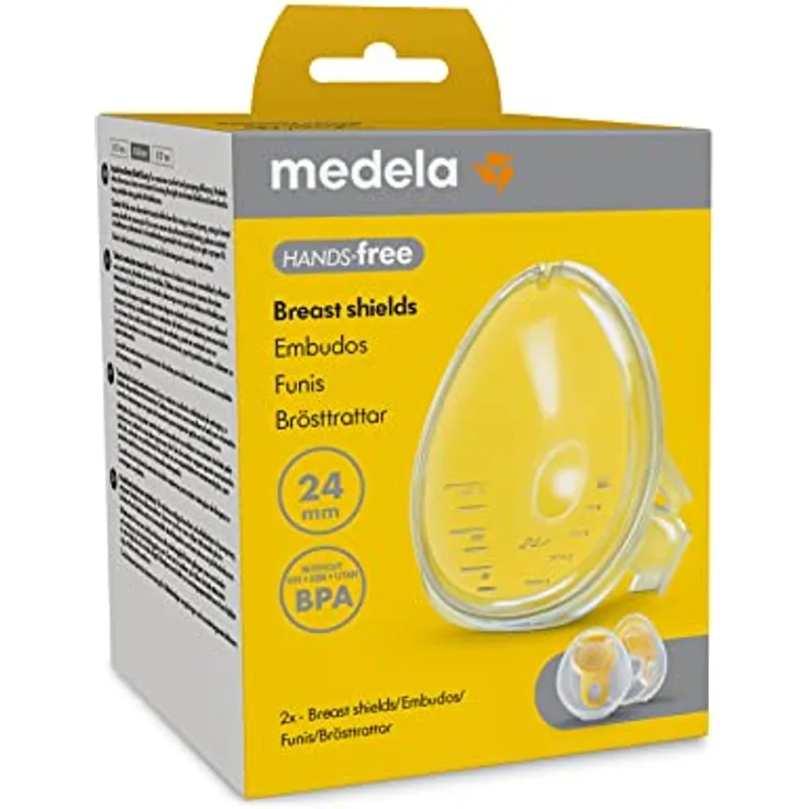 Medela Freestyle Hands-free Brusthauben (2 Stück), 24mm 2 St, Elektrische Milchpumpen, Kompatibel mit allen Medela Milchpumpen mit Hands-free Auffangschalen