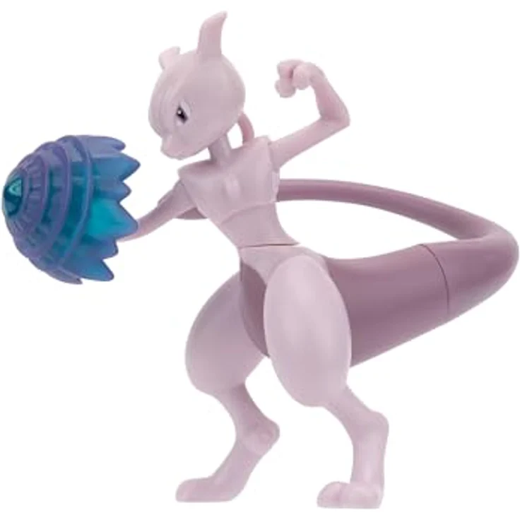 Jazwares Pokémon Battle Feature Figur Mewtu, 10 cm, detaillierte Sammelfigur für epische Kämpfe – Bild 3