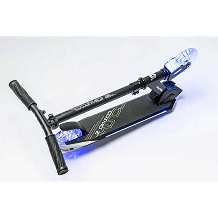Movino Cityroller Cosmo 2, Kinderroller Schwarz mit ABEC-7 Kugellagern, max. Benutzergewicht 50 kg, höhenverstellbarer Lenker bis 81 cm – Bild 6