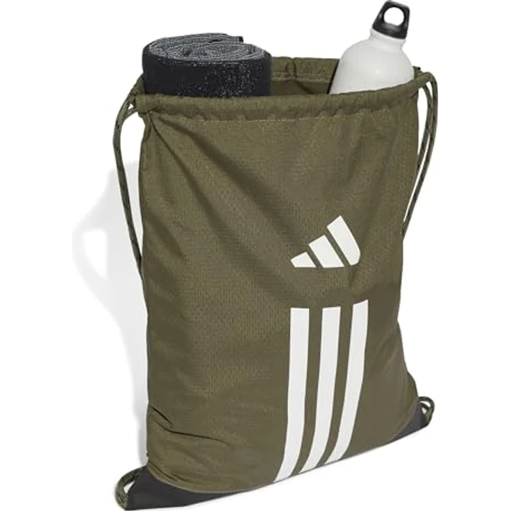 adidas Performance Sporttasche TR GYMSACK, Kindersporttasche mit recycelten Materialien, schwarz – Bild 6