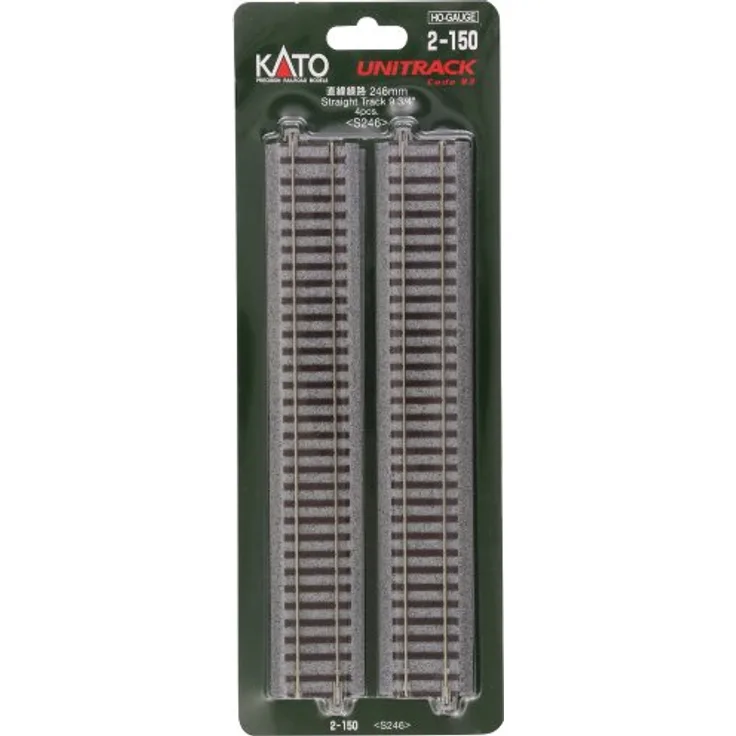 Kato H0 Unitrack 2-150 Gerades Gleis 246 mm 4 St., Modellbau HO-Gauge