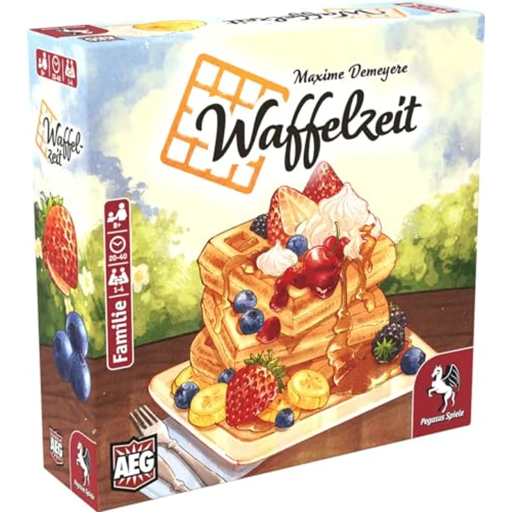 Pegasus Spiele 51128G Waffelzeit, Brettspiel für die ganze Familie in hoher Qualität – Bild 1