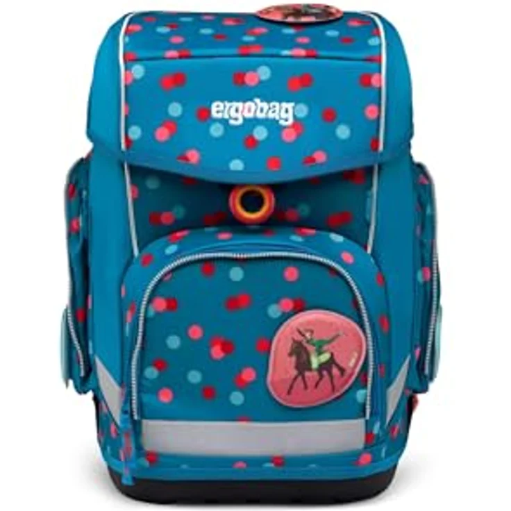 ergobag Schulranzen Set Cubo VoltiBär 5-teilig, ergonomisch, reflektierend, ab 1. Klasse, 19 Liter, 1100 g, PFC-frei – Bild 2