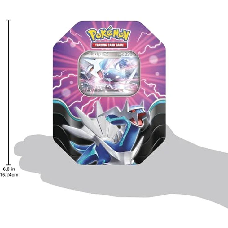AMIGO Spiel + Freizeit GmbH Pokemon Tin #118 Azur-Legenden Dialga-ex (Deutsch) - Holografische Promokarte mit Dialga-ex und 4 Boosterpacks – Bild 5
