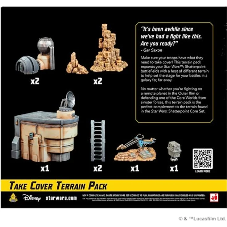 Atomic Mass Games Star Wars: Shatterpoint - Take Cover Terrain Pack, Geländeset mit neuen Geländestücken für 2 Spieler, ab 14 Jahren – Bild 2