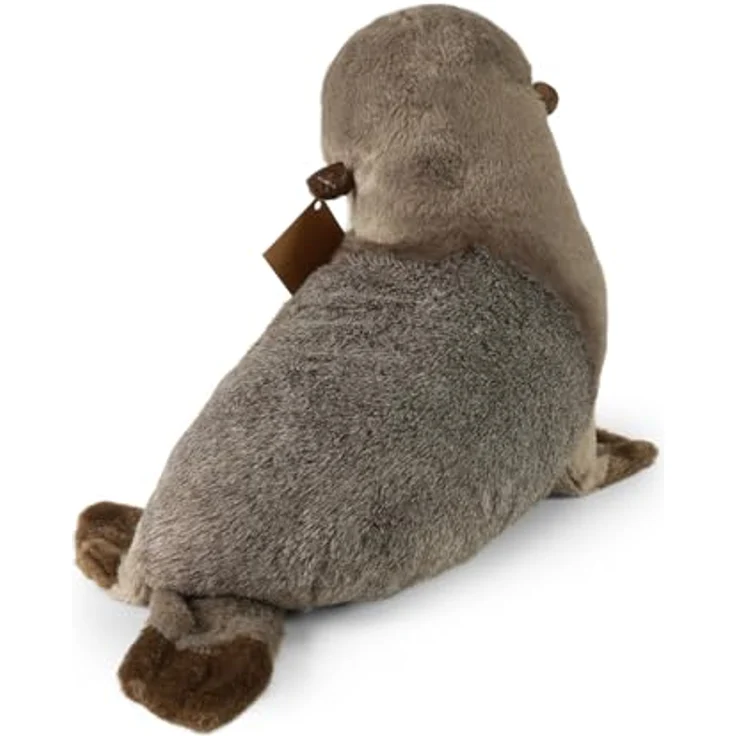 Teddys Rothenburg Kuscheltier Robbe Graubraun 30 cm Plüschrobbe Plüschtier, kuschelweicher Stoff, maschinenwaschbar bis 30°C – Bild 4