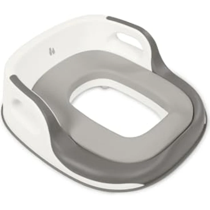 hauck Toilet Baby Seat, Grau - Universeller Toilettensitz für Kinder ab 18 Monaten mit Rückenlehne und Haltegriffen, einfach abwischbar und sicher zu befestigen – Bild 1