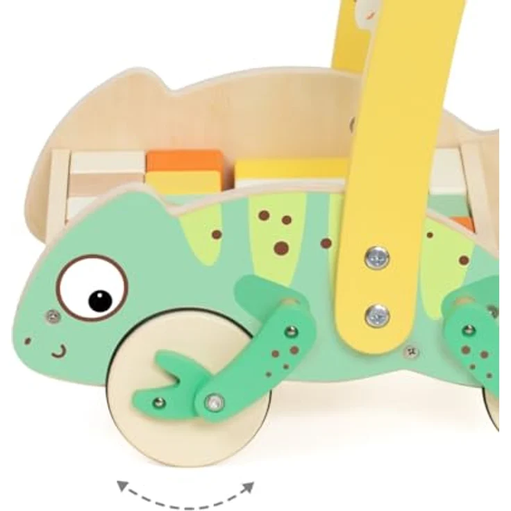 Classic World Lauflernwagen mit Bausteinen, pädagogisches Spielzeug für den frühen Bewegungs- und Lernprozess – Bild 6