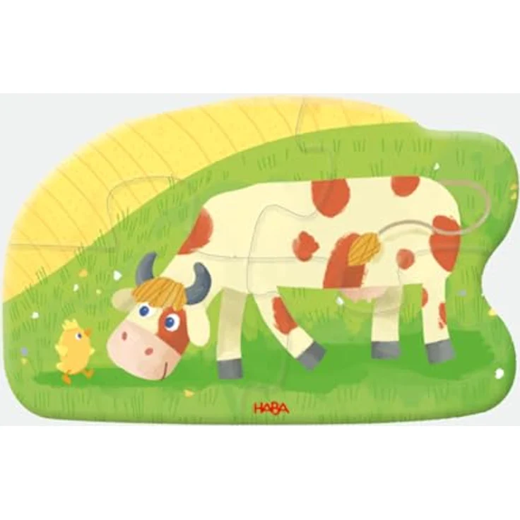 HABA 6 erste Puzzles Bauernhof, einfache Puzzles ab 2 Jahren, fördert Feinmotorik & Konzentration, mit liebevollen Bauernhof-Motiven – Bild 5
