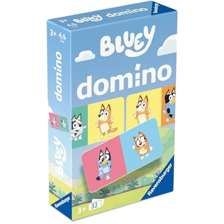 Ravensburger Bluey Domino, Brettspiel für Kinder zur Förderung von Konzentration und Wahrnehmung, ab 3 Jahren – Bild 3