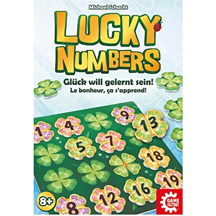 Game Factory 646307 Lucky Numbers, Legespiel für Erwachsene und Kinder ab 8 Jahren, Familienspiel, für 1-4 Spieler, Weiß, Deutsche Edition – Bild 5