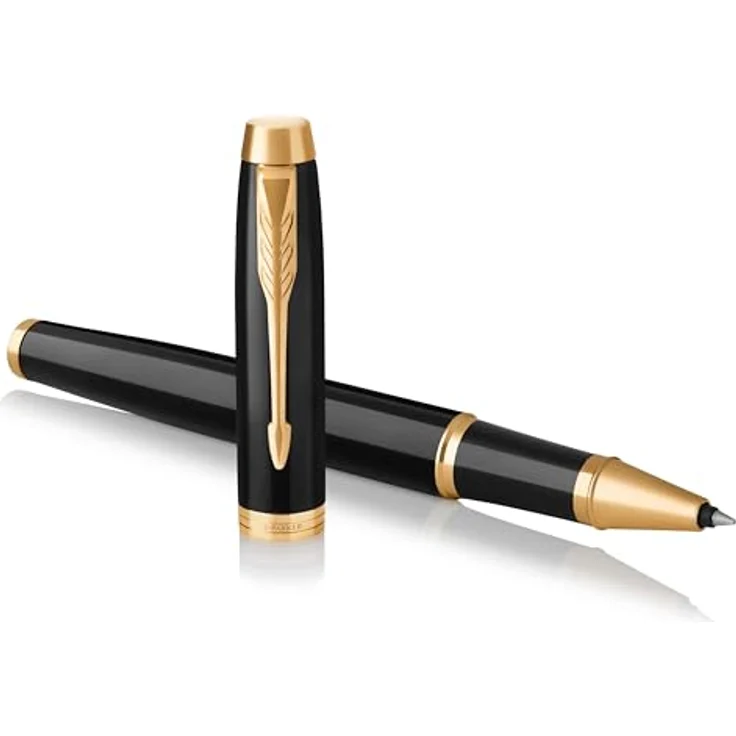 Parker Pen IM Black Lacquer, Schreibstift mit Edelstahlfeder in Schwarz – Bild 1