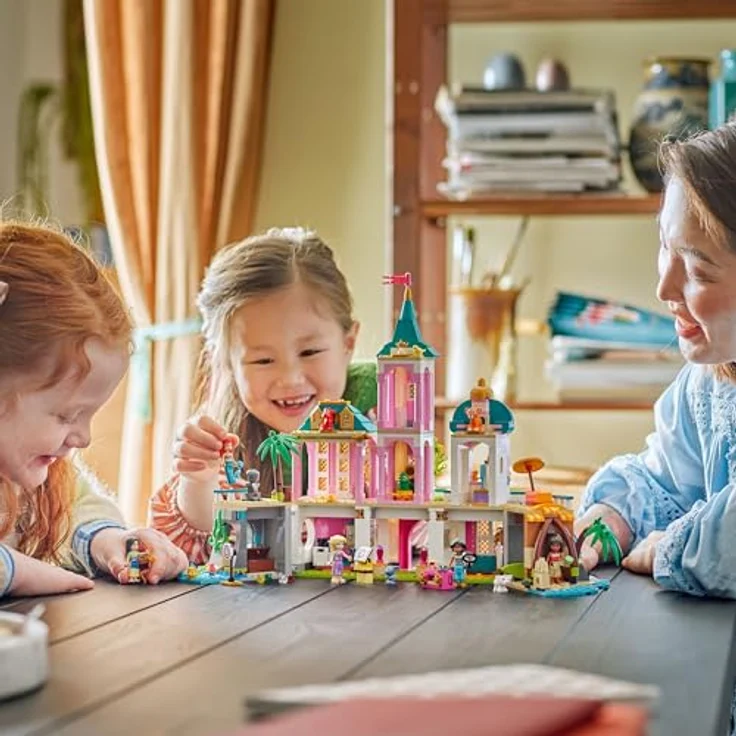 LEGO Disney Princess 43267 Prinzessinnenschloss mit Haustieren, 787 Teile, dreigeschossig, mehrfarbig, inkl. 10 Mini-Figuren – Bild 6