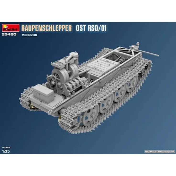 Mini art MA35480, 1/35 Raupen Shrepper OST RSO/01 Mid Model, detailierter Plastikmodell-Bausatz für Militärfahrzeuge – Bild 9