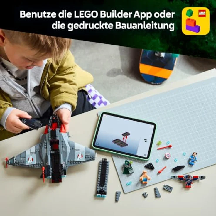 LEGO Super Heroes 76348 Legendärer Showdown: Avengers: Doomsday, Bauset mit 6 Minifiguren und beweglichem Sentinel, 846 Teile – Bild 6