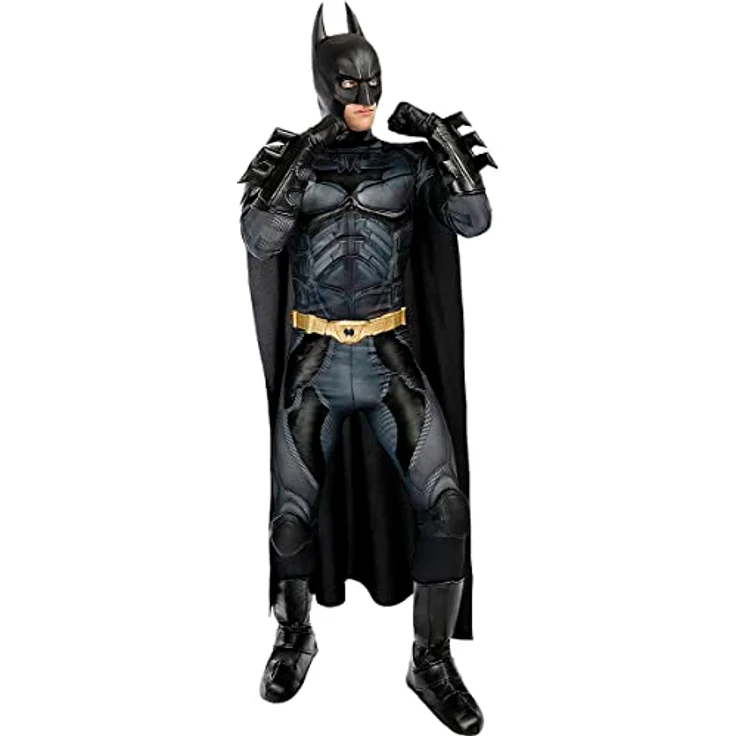 Funidelia | Batman The Dark Knight Kostüm für Herren Superhelden, DC Comics - Größe M, Schwarz, 100% Polyester, Offizielle Lizenz, Karneval & Halloween – Bild 4