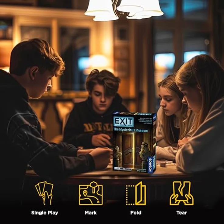Thames & Kosmos - EXIT: The Mysterious Museum - Level: 2/5 - 1-4 Players - Puzzle Solving Strategy Board Game - Kartenbasiert - Escape Rooms für zu Hause – Bild 5