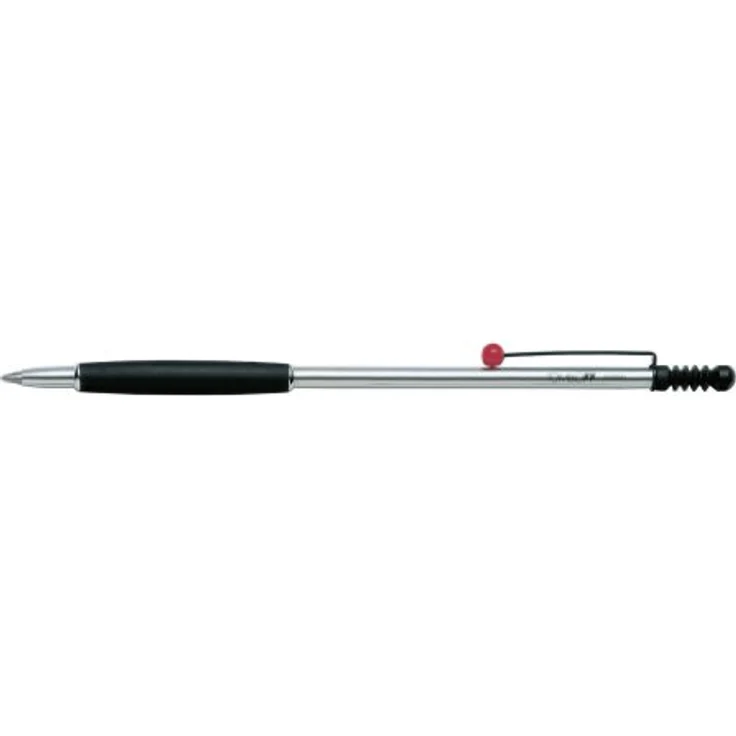 Tombow Kugelschreiber 707 De Lux, elegantes Design in Silber, präzise 0,5 mm Mine, komfortabler Kautschukgriff – Bild 1
