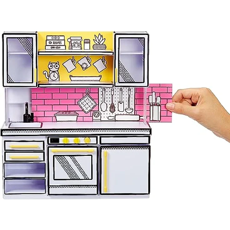 MGA's Miniverse Make It Mini Kitchen - DIY-Küchenspielset mit UV-Licht, Geheimrezept, Kunststoffspiel und Mini-Ofenhandschuhen - nicht essbar - erfordert Batterien - geeignet für Kinder ab 8 Jahren – Bild 3