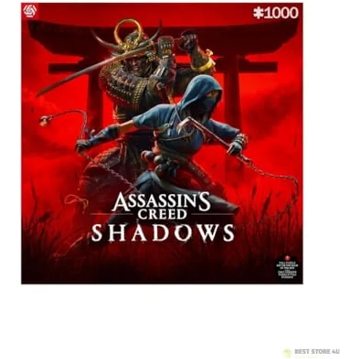 Good Loot GDL-24791 Assassin’s Creed Shadows Naoe & Yasuek 1000 Puzzle, Multicolor, hochwertige Puzzle mit Canvas-Effekt Finish – Bild 2