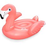 Bestway Schwimmtier Flamingo, 148 x 127 x 99 cm, 1 Person, Color Shield Beschichtung, Robuste Haltegriffe, Sicherheitsventile, Strapazierfähiges PVC, Lebendiges Design