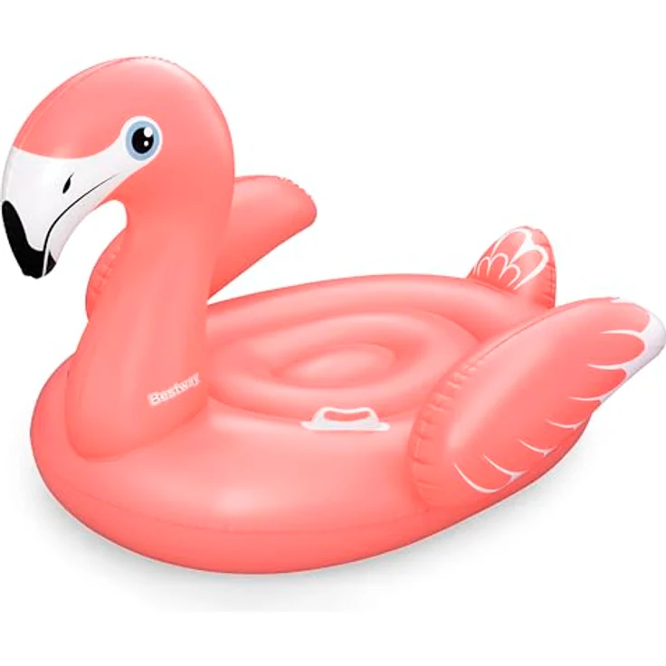 Bestway Schwimmtier Flamingo, 148 x 127 x 99 cm, 1 Person, Color Shield Beschichtung, Robuste Haltegriffe, Sicherheitsventile, Strapazierfähiges PVC, Lebendiges Design – Bild 1
