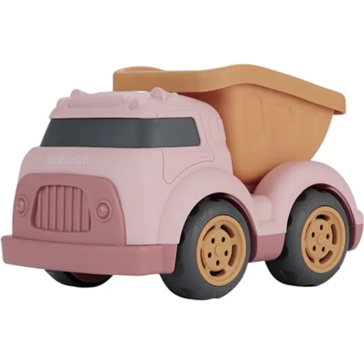 Little Dutch Kipplaster Strandspielzeug, rosa, 100% Kunststoff, 17x10,5x10,5 cm, für Kinder ab 18 Monaten