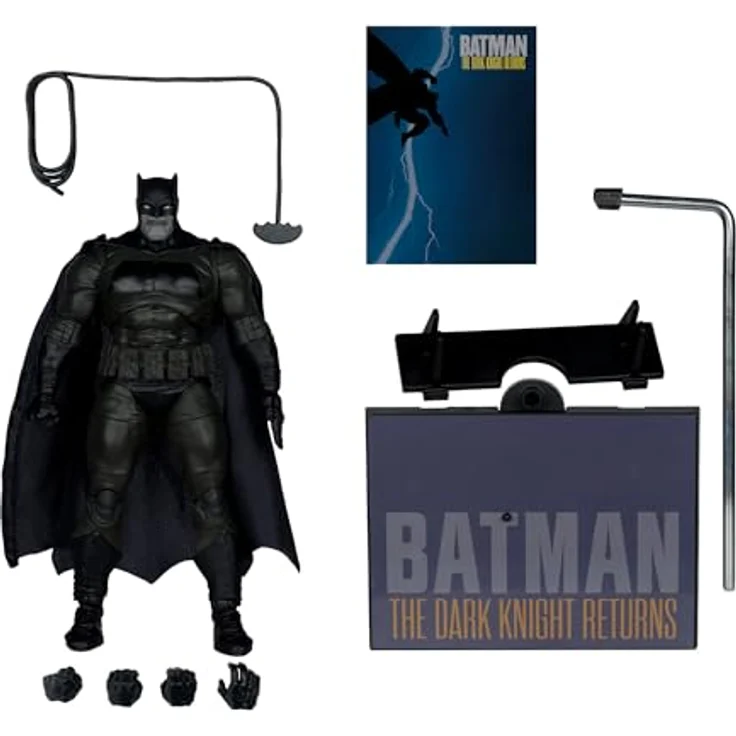 McFarlane DC Multiverse Cover Recreations Actionfigur Batman, 18 cm, beweglich mit Zubehör und Deluxe-Base, Gold Label – Bild 5