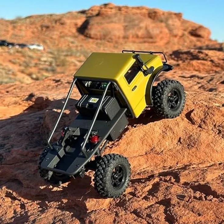 Absima Crawler CR18P V3 T-Hunter BL, 4WD RC Crawler, bürstenloser Elektromotor, sand, RTR 1:18 – Bild 6