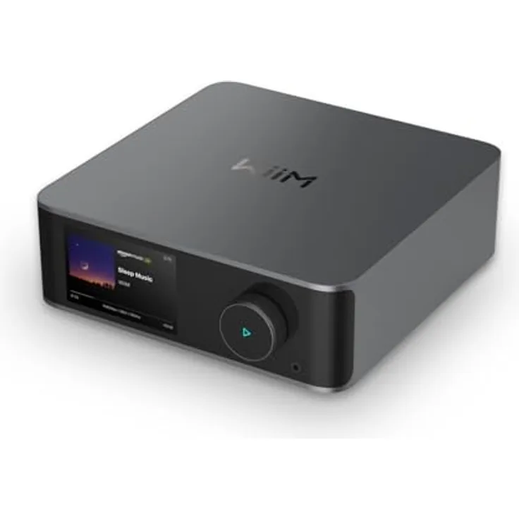 WiiM Ultra Multiroom Music Streamer | 3,5“ Touch Display, HDMI, Sprachsteuerung | Space Grau