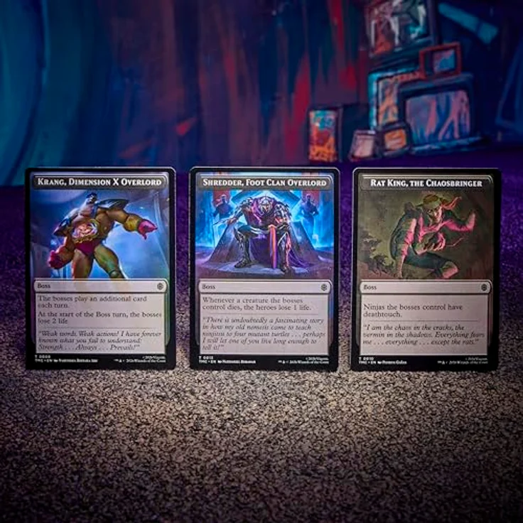 Wizards of the Coast Magic: The Gathering Teenage Mutant Ninja Turtles Turtle Team Up, Sammelkartenspiel mit 4 vorgefertigten 60-Karten-Decks und Play-Boostern, Englisch – Bild 5