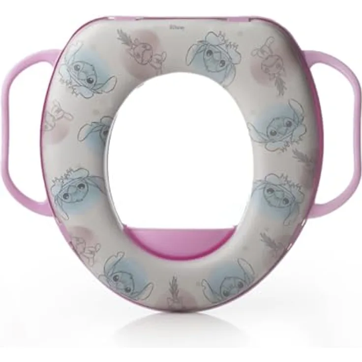 Stor Disney Baby Lilo & Stitch Toilettensitz, bequemer Toilettentrainer mit Griffen, ab 10 Monaten, anpassbar an Standard-Toiletten, leicht zu reinigen