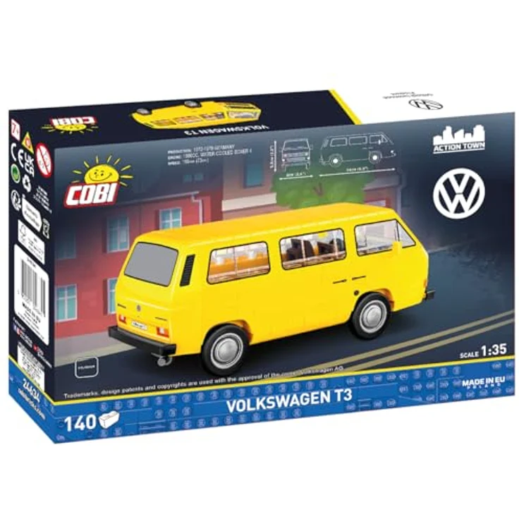 COBI Volkswagen Transporter III (T3) 1979, Modellfahrzeug aus Bausteinen, made in EU – Bild 3