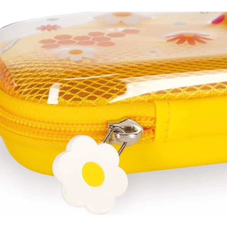 Legami Wonderwow Federmäppchen, Bee Motiv, 2 Fächer, Stifthalter, Netzstoff-Innenfach, Reißverschluss, 23 x 11 x 5 cm – Bild 5