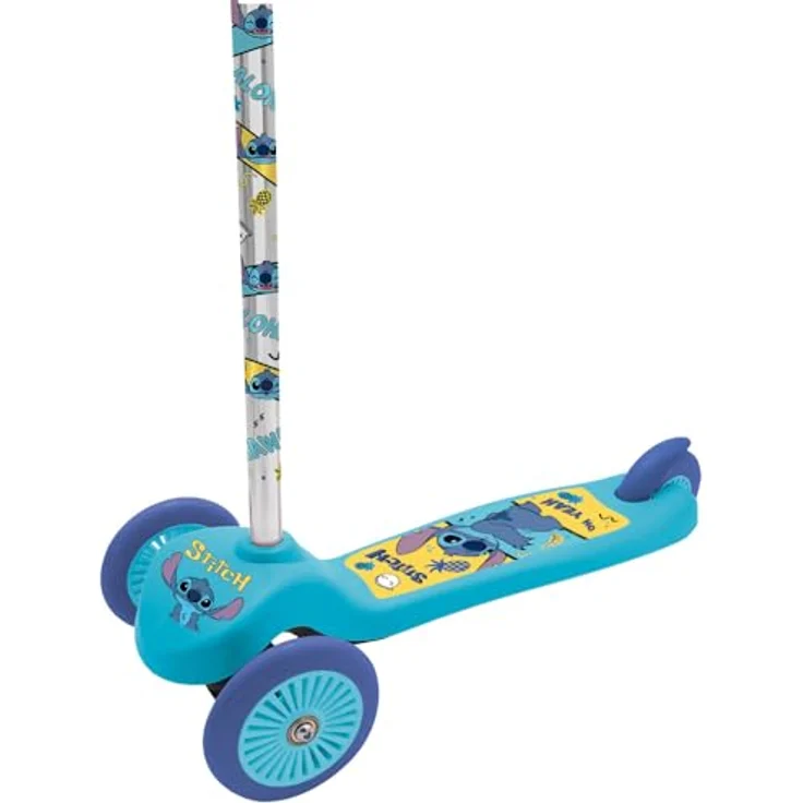 Seven 3-RAD SCOOTER STITCH, Kinder-Scooter mit Lean-to-Steer-Lenkung, rutschfestem Deck und Hinterradbremse, klappbar und leicht – Bild 3