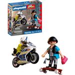 Playmobil® 72079 Verfolgungsjagd mit Motorrad, Spielset mit Dieb und Brecheisen, geeignet für Kinder ab 3 Jahren