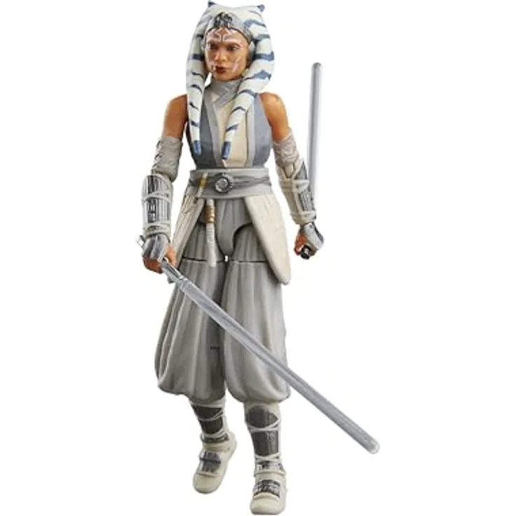 Star Wars The Vintage Collection Ahsoka Tano (Peridea), Action-Figur mit 2 Lichtschwertern, 9,5 cm, weiße Kleidung, Sammelfigur ab 4 Jahren