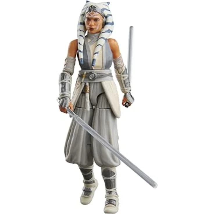 Star Wars The Vintage Collection Ahsoka Tano (Peridea), Action-Figur mit 2 Lichtschwertern, 9,5 cm, weiße Kleidung, Sammelfigur ab 4 Jahren – Bild 1