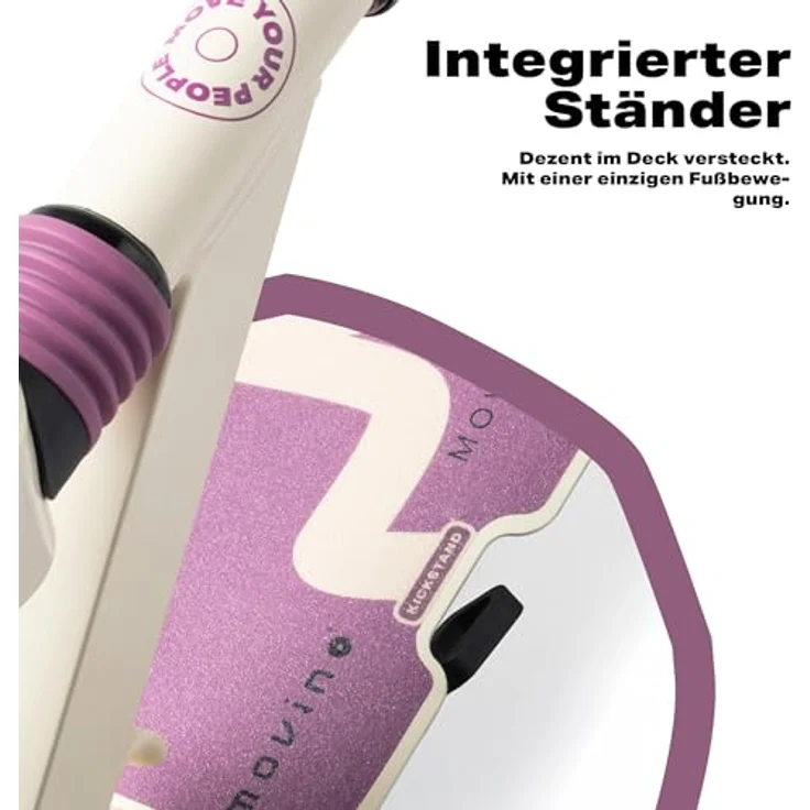 Movino Cityroller MOVINO CITY LIGHT, Stoßdämpfer Scooter mit 180 mm LED-Rollen, max. 100 kg Traglast, stufenlos höhenverstellbar – Bild 10