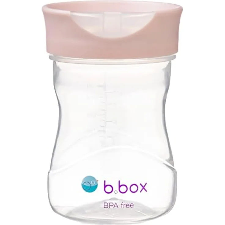 B.Box Trainer Cup Trainingsbecher Blush, 240 ml, BPA-frei, für Kinder ab 12 Monaten, spülmaschinenfest