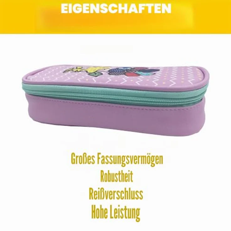 CYPBRANDS PORTATODO Woodstock Snoopy, großes Federmäppchen mit multifunktionalem Design und 3 Fächern, 22,5 x 10 x 5 cm – Bild 3